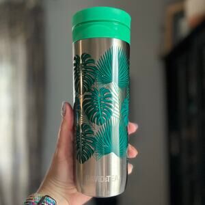 DAVIDsTEA Tea Press Double-Walled Stainless Steel Travel Mug for Loose Tea